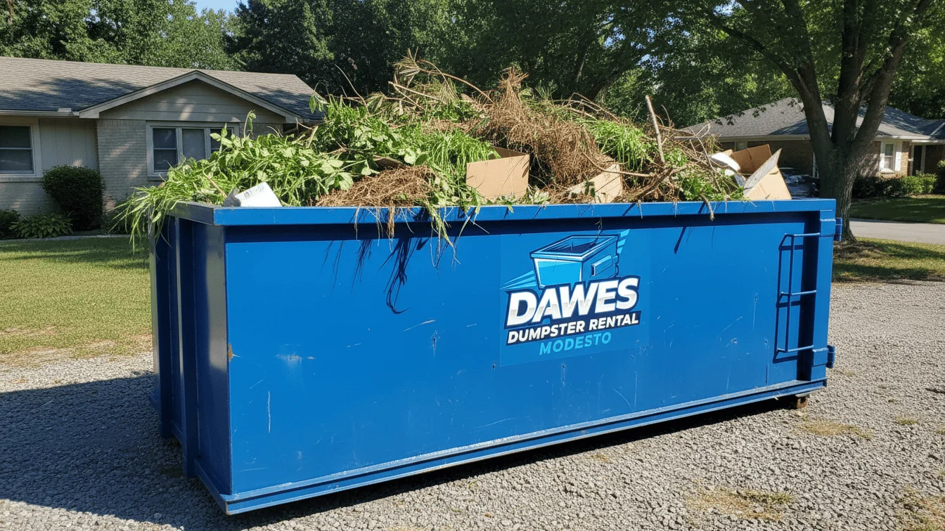 Yard Waste Dumpster Rental Modesto CA-img