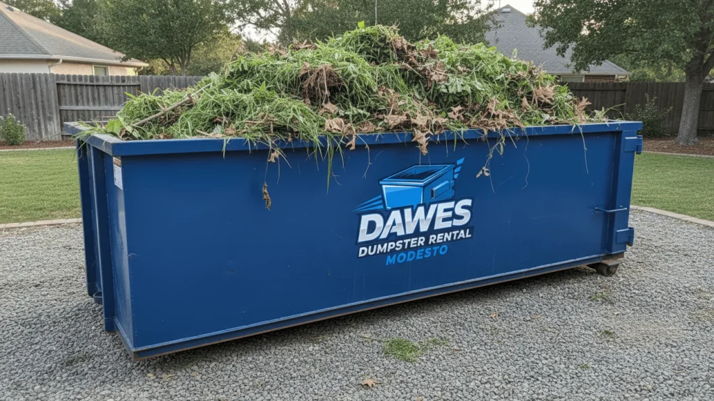 Yard Waste Dumpster Rental Modesto-img